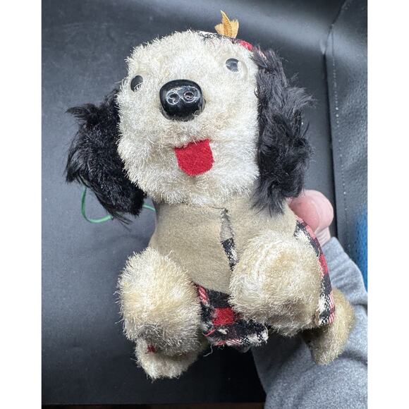 Vtg Yonezawa 1950s Japan Battery Operated Walking Dog Toy Light Up Eyes!Works! - Picture 7 of 9